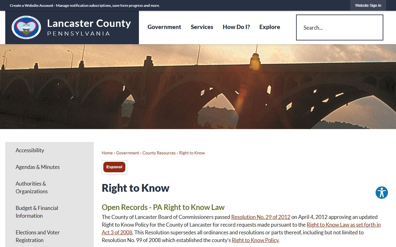 Lancaster County Right-to-Know records after jail arrest