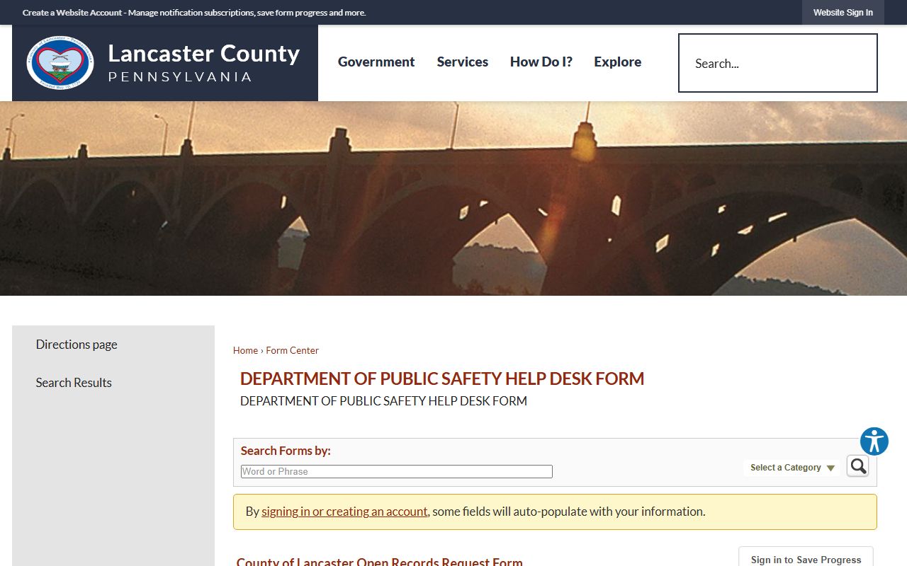 Lancaster County inmate records open records request form